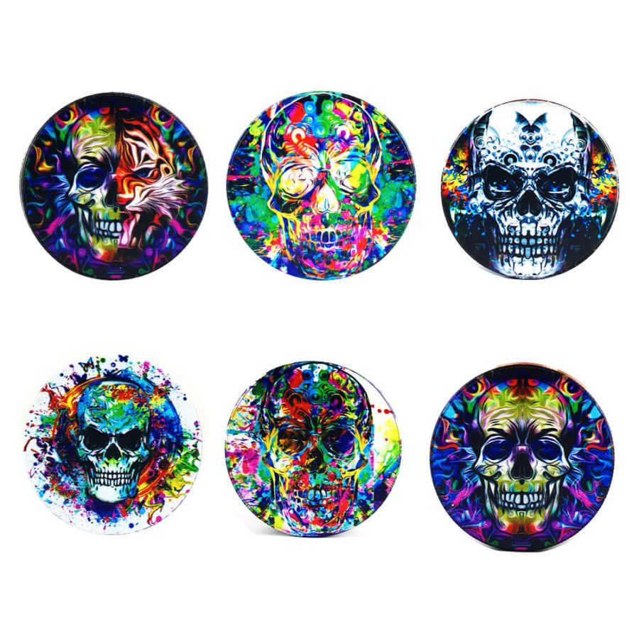 Psy Flames Skulls Grinder